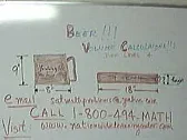 Beer math |  Check out this video.  My math classes were NEVER like...