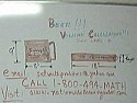 Beer math |  Check out this video.  My math classes were NEVER like...