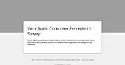 Wine Apps: Consumer Perceptions Survey  | next thread &raquo;